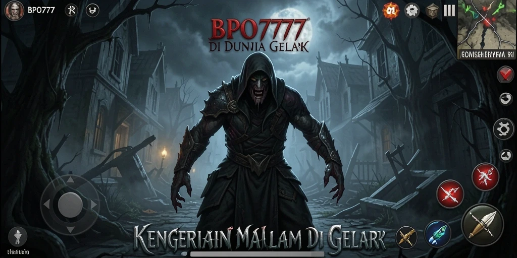 Gameplay BPO777 yang mencekam dengan suasana horror yang intens.