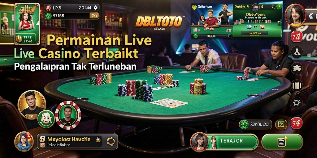 Tampilan gameplay DBLTOTO yang seru di Live Casino.