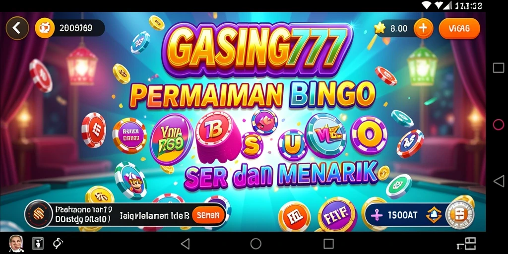 Tampilan seru dan interaktif dari gameplay Bingo GASING777.