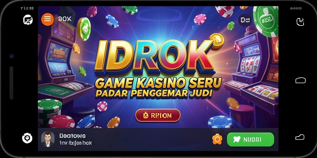 Screenshot gameplay IDROK menampilkan keseruan permainan Kasino.