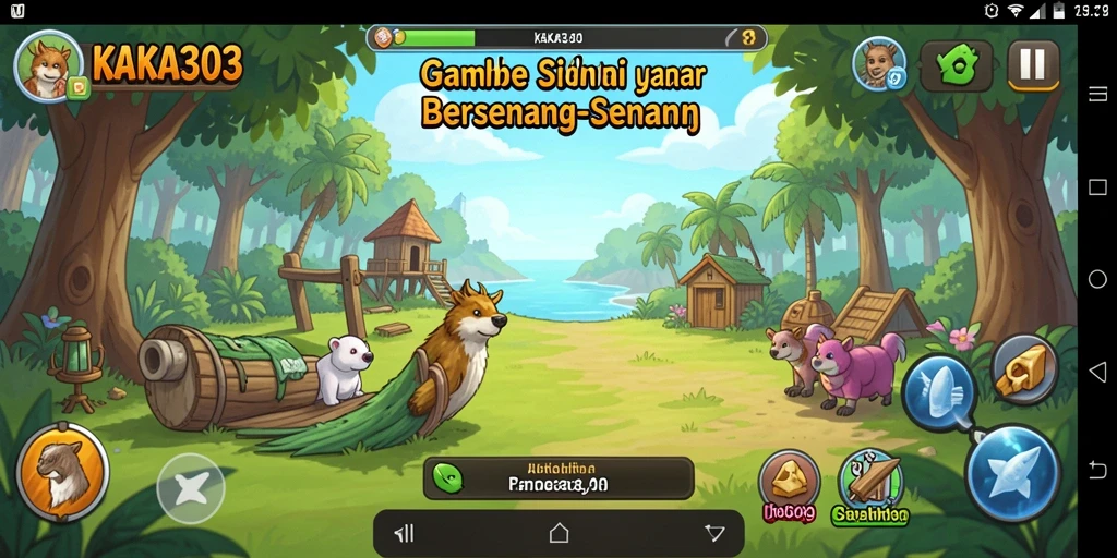 Tampilan gameplay KAKA303 yang mengasyikkan dan penuh warna.