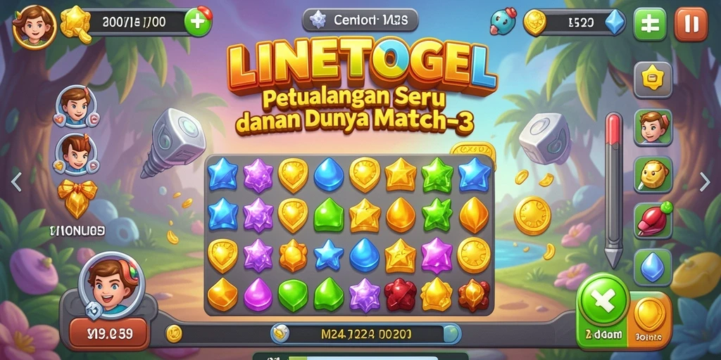 Tampilan menarik dari gameplay <strong>LINETOGEL</strong> yang menampilkan pencocokan ikon.