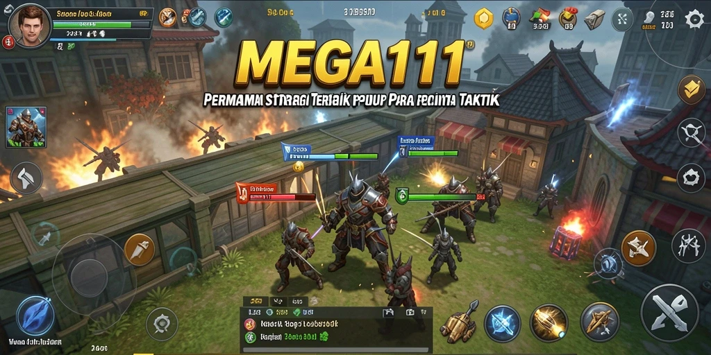 Tangkapan layar MEGA111 menunjukkan suasana gameplay strategi yang mendebarkan.