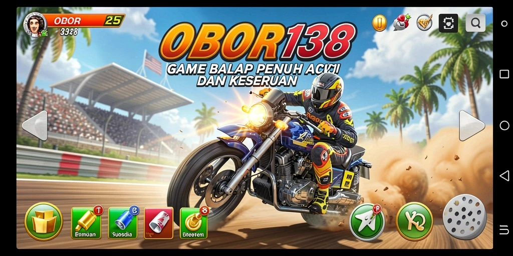 Tampilan aksi balapan di OBOR138 yang spektakuler dan mendebarkan.
