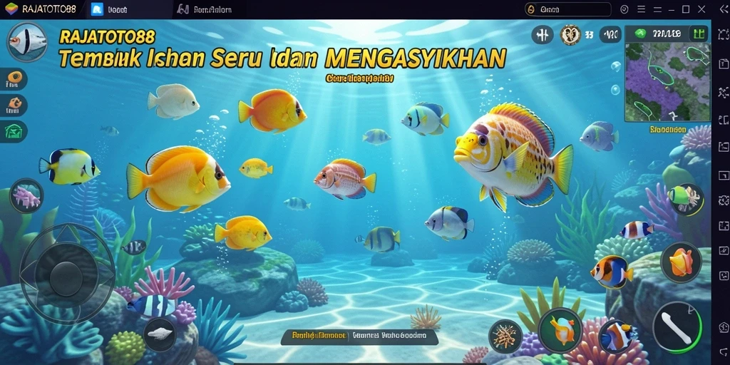 Tangkapan layar RAJATOTO88 menunjukkan gameplay seru Tembak Ikan.