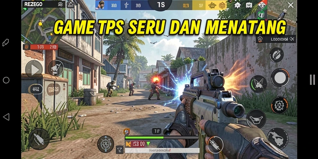 Gameplay menarik dalam pertempuran TPS di REZEGO.