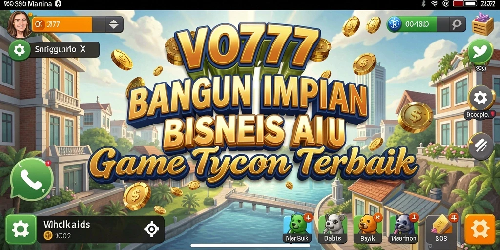 Tampilan gameplay VO777 yang menarik dengan suasana Tycoon.