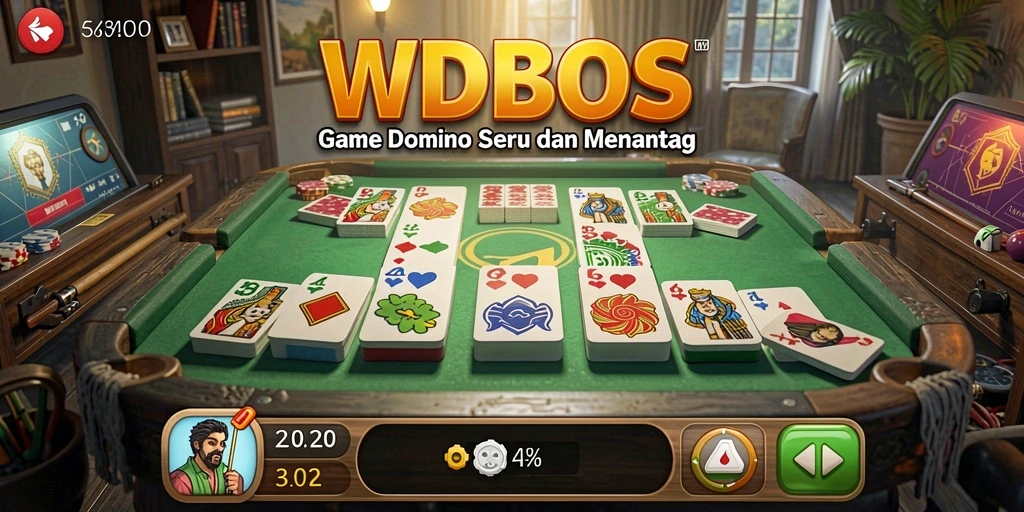 Tampilan game WDBOS yang menarik saat bermain Domino.