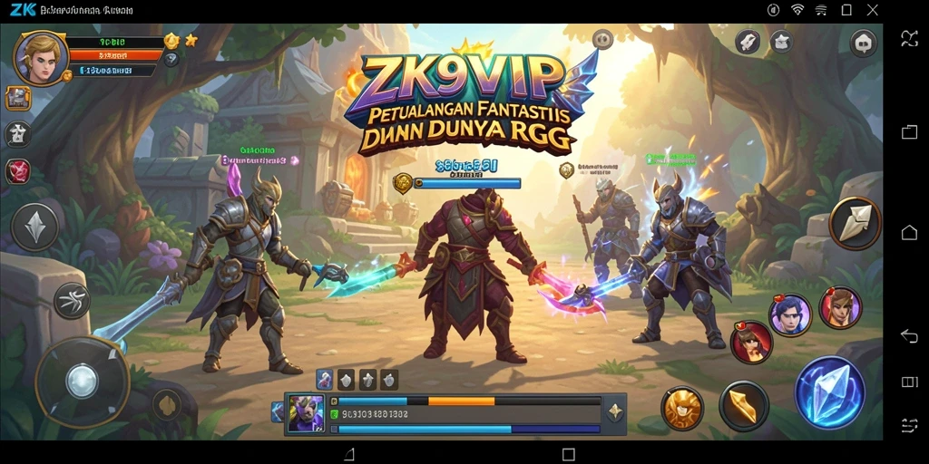 Tampilan gameplay RPG yang mendebarkan dan penuh aksi.
